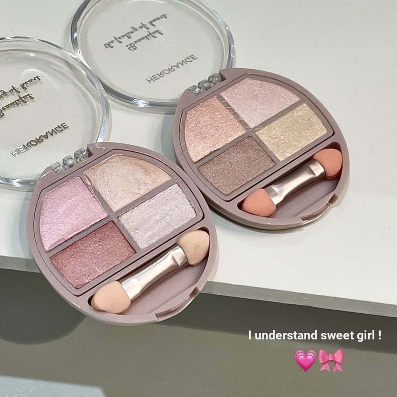 HERORANGE~Mist Lying Silkworm Eyeshadow Comprehensive Palette Pearlescent Pink Retouch Eye Brighteni