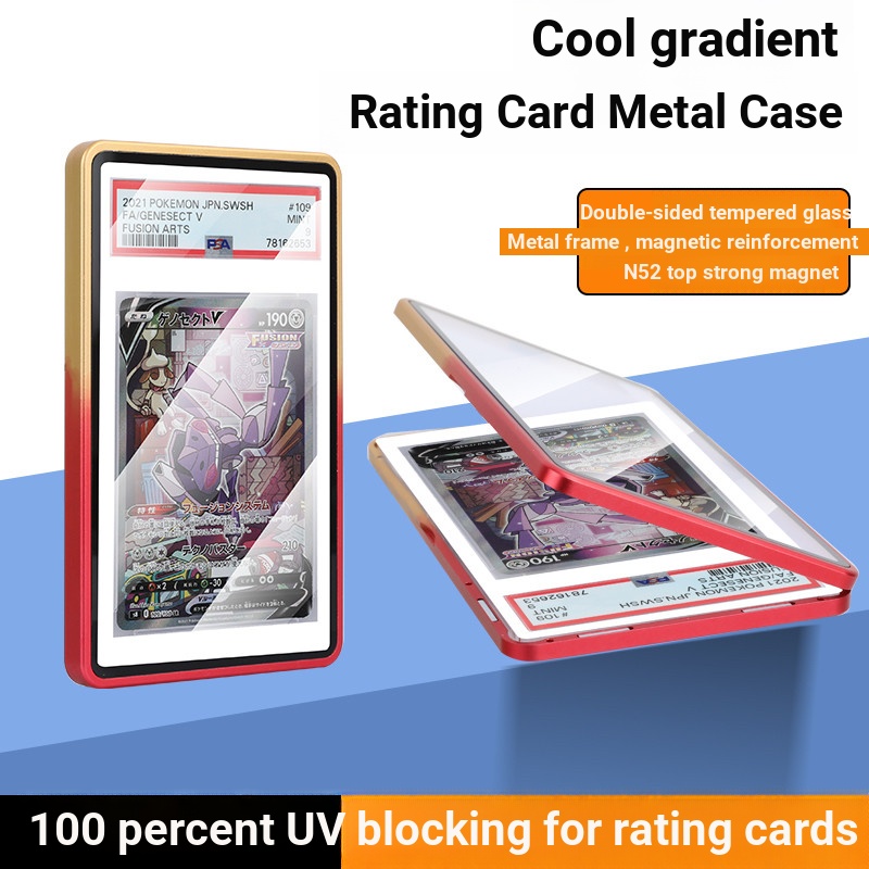 PSA/CGC/CCIC35PT Grading Card Gradient Color Protective Case Pokémon TCG Card Aluminium Alloy Card C