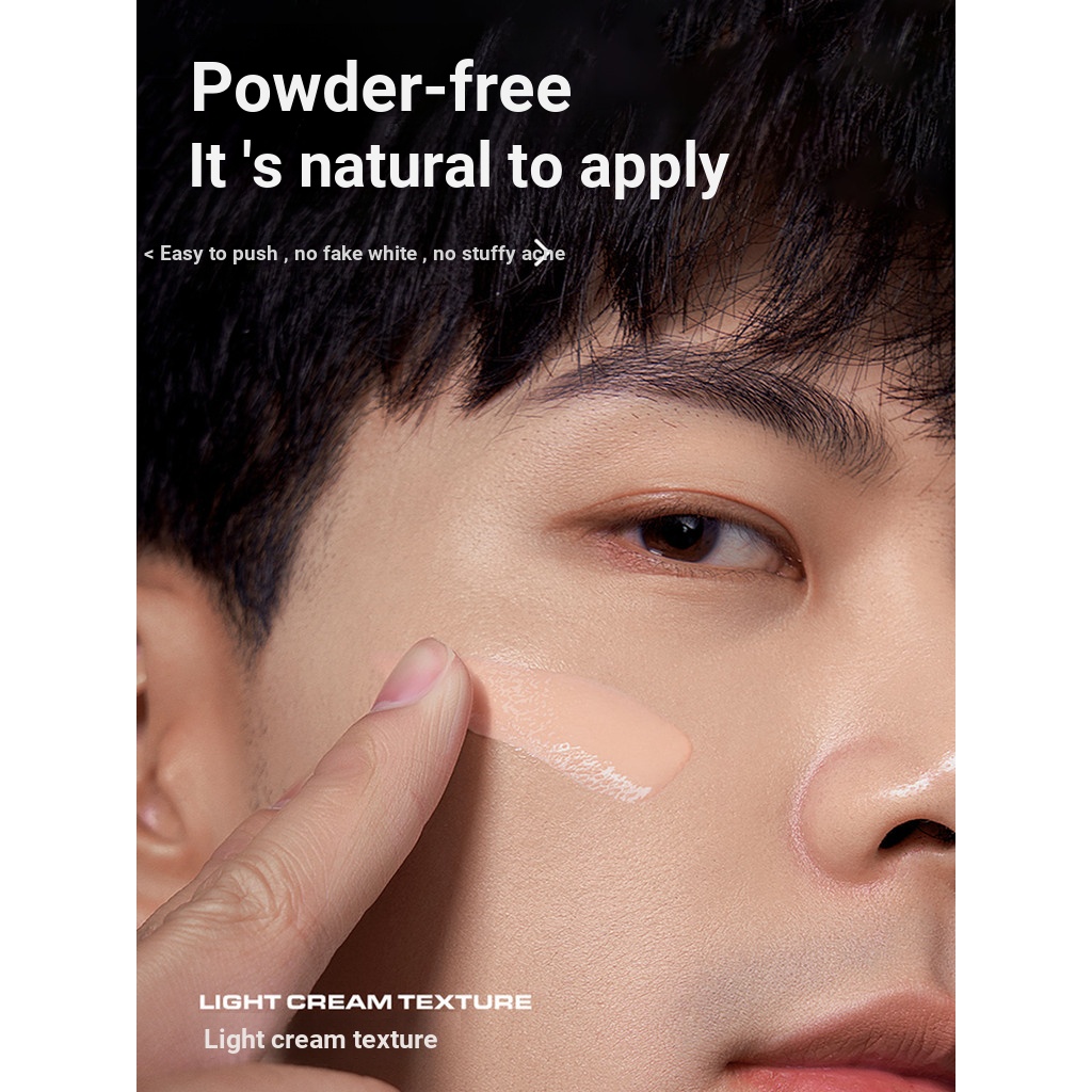 Liquid Foundation Makeup Cream Mens Lazy Concealer Cream Acne Mark Base Boys bb Cream ld666