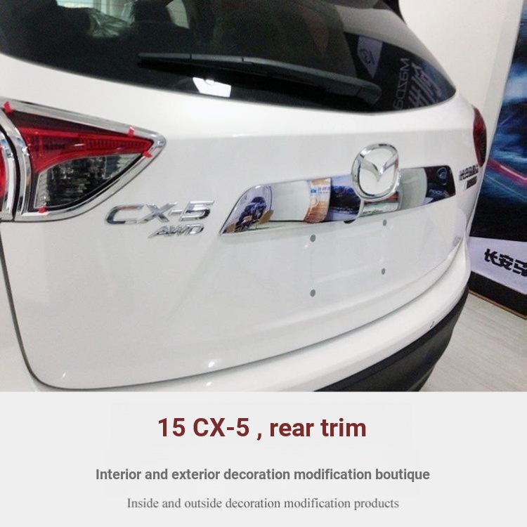 Mazda CX5 ตัดแต่งป้ายด้านหลังด้านหลังการปรับเปลี่ยนการตัดแต่งด้านหลังโดยเฉพาะ