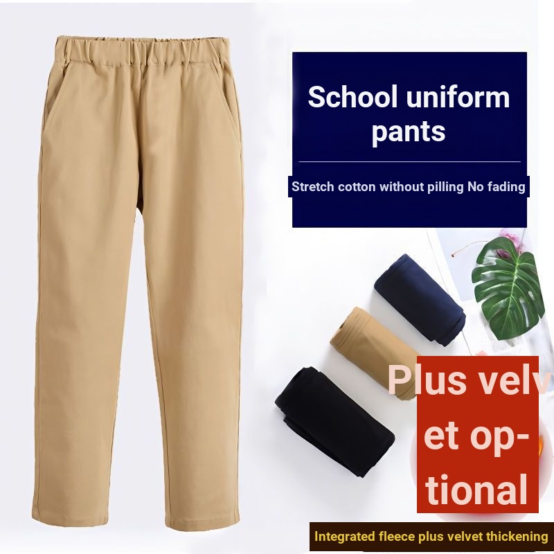 Pants Boys Boys Suit Pants Fleece-Fleece-Fleece-Fleece-Fleece-Fleece-Fleece-Fle