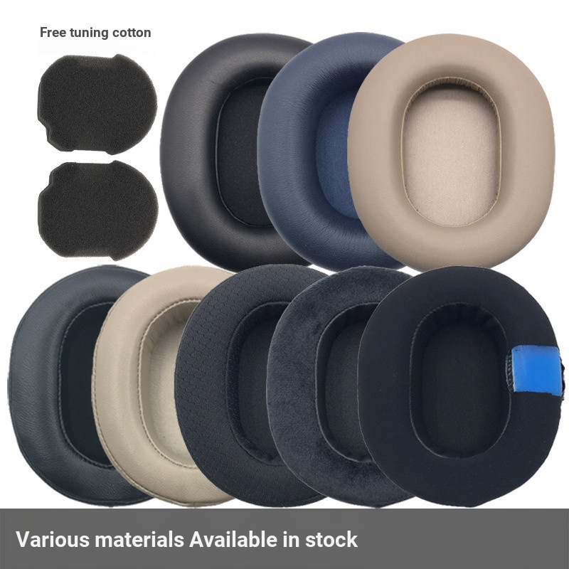 เหมาะสําหรับ SONY SONY WH-1000XM5 XM6 เคสหูฟังฟองน้ําหนังแกะ Earmuffs