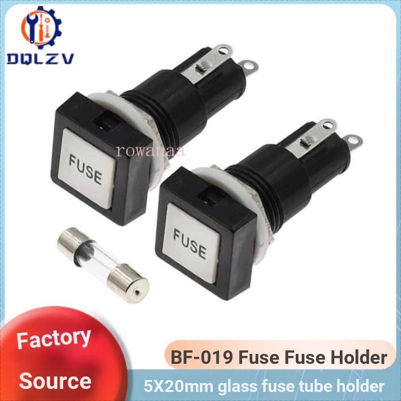 FUSE FUSE Holder หลอดแก้ว FUSE Holder FUSE Holder ทนอุณหภูมิสูง Bakelite 5 * 20mm