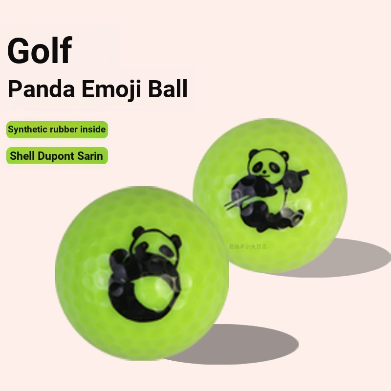 ใหม่กอล์ฟลักษณะการแสดงออกบอลแพนด้าแสดงออกของขวัญบอลลูกบอลที่มีสีสัน12รูปแบบนวนิยายตัวเลือก7สี แอล666