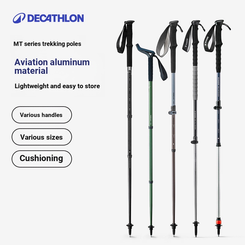 Decathlon Trekking Pole MT500 Outdoor Mountain Climbing Retractable Trekking Equipment Armrest น้ําห