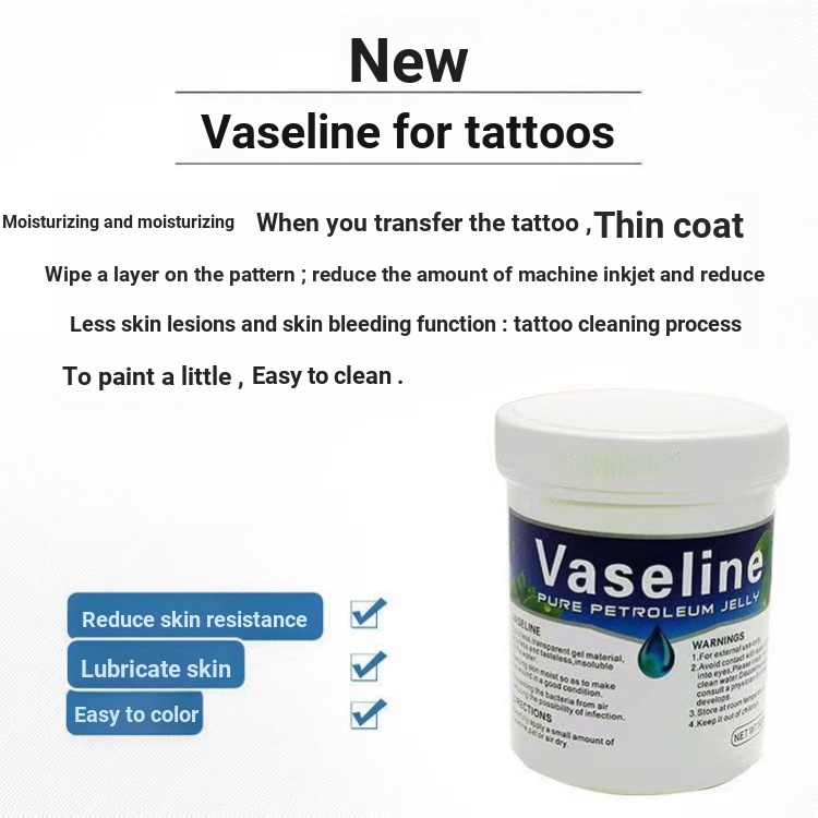 Tattoo Vaseline 500ML 350ML ขวดใหญ่ Vaseline Moisturizing Skin Moisturizing Assist สีหล่อลื่น Delica