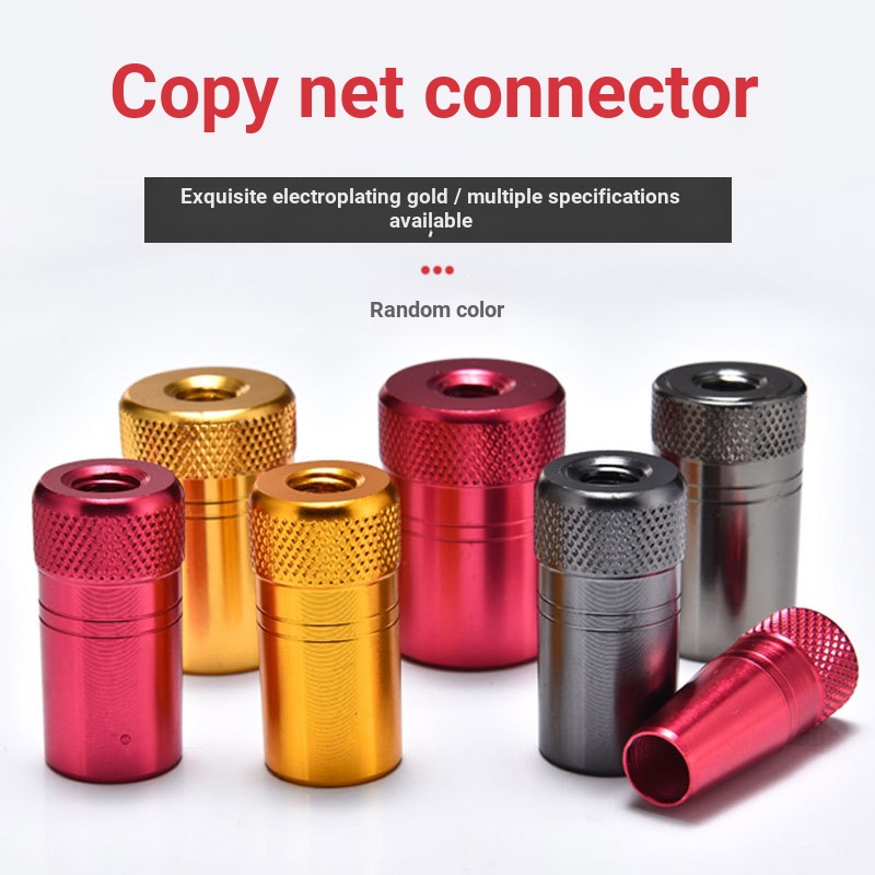 B.b.Fishing Rod Change Copying Net Joint Accessories Universal 8mm Screw Connector DIY Nut Rod Head 