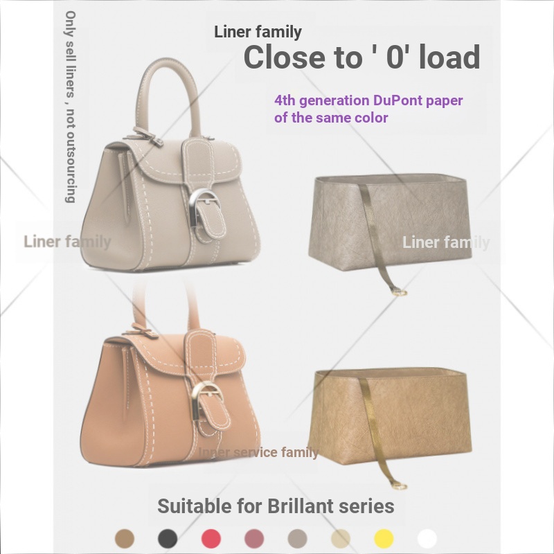 [ดูแลกระเป๋าสุดหรู] กระดาษ Dupont เหมาะสําหรับ Delvaux Delvaux Brillant Liner Bag mini Small Medium 