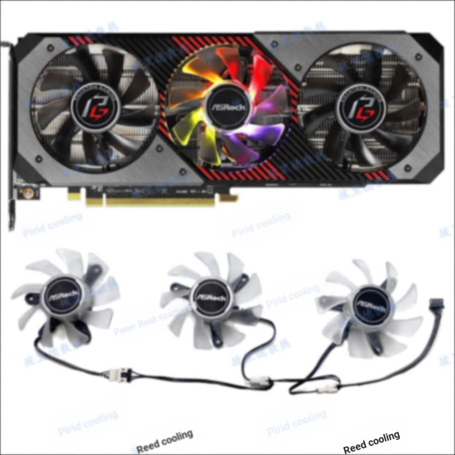 จัดส่ง 24 ชั่วโมง = ASROCK ASROCK RX5700 RX5700XT Phantom Gaming D Phantom Gaming Graphics Fan- * - 