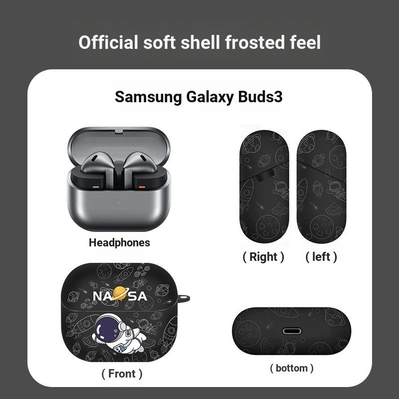 เหมาะสําหรับ Samsung Galaxy Buds3 pro เคสป้องกัน Samsung buds3pro เคสป้องกัน buds3 เคสหูฟัง