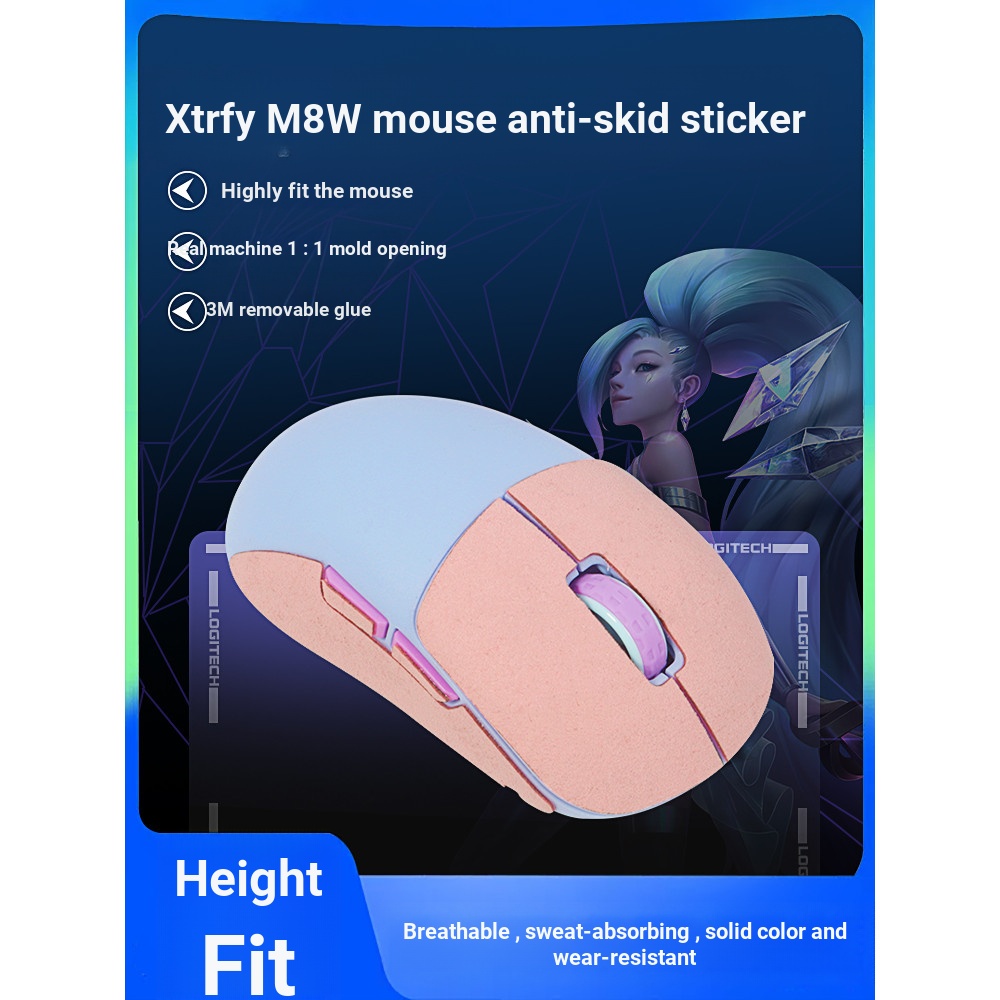 [ แผ่นดินใหญ่จัดส่งที่รวดเร็ว] Mouse Anti-Slip Sticker Sweat-Proof Mouse Protector เหมาะสําหรับ Xtrf