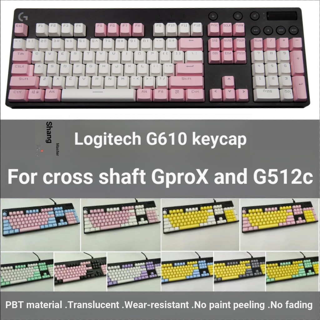 เหมาะสําหรับ Logitech g610 Keycap Dedicated pbt Keycap g512c gprox Translucent Anti-oiling Gaming