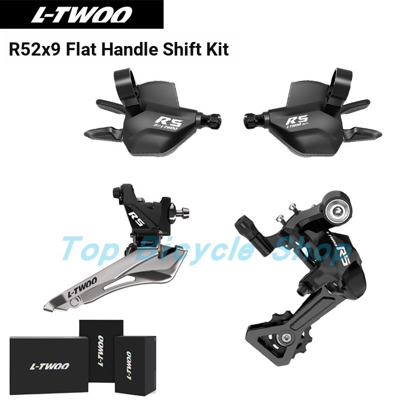 LTWOO Blueprint R5 Flat Handle Finger Dial หน้าปัดด้านหน้าด้านหลัง Road Bike 2 x 9 Speed Kit 18 Spee