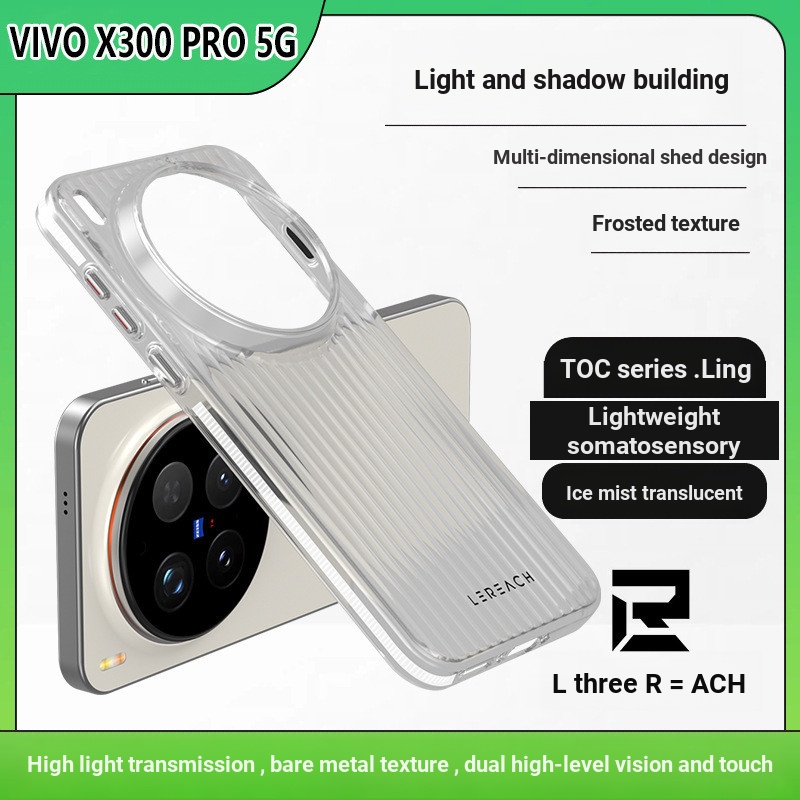 เหมาะสําหรับ VIVO X300 PRO 5G เคสโทรศัพท์โปร่งใส Multi-Vivid Light Shadow ตารางป้องกันกรณี X300 เคสแข็งรูปแบบลูกฟูก X300Pro ultra-Thin กระเป๋าเดินทางรูปแบบ X200 ultra โปร่งใสป้องกันกรณี