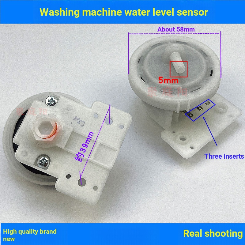 B b.เหมาะสําหรับ Midea เครื่องซักผ้าอัตโนมัติสวิตช์ระดับน้ํา XQB45-95 เซ็นเซอร์ระดับน้ํา WR6M