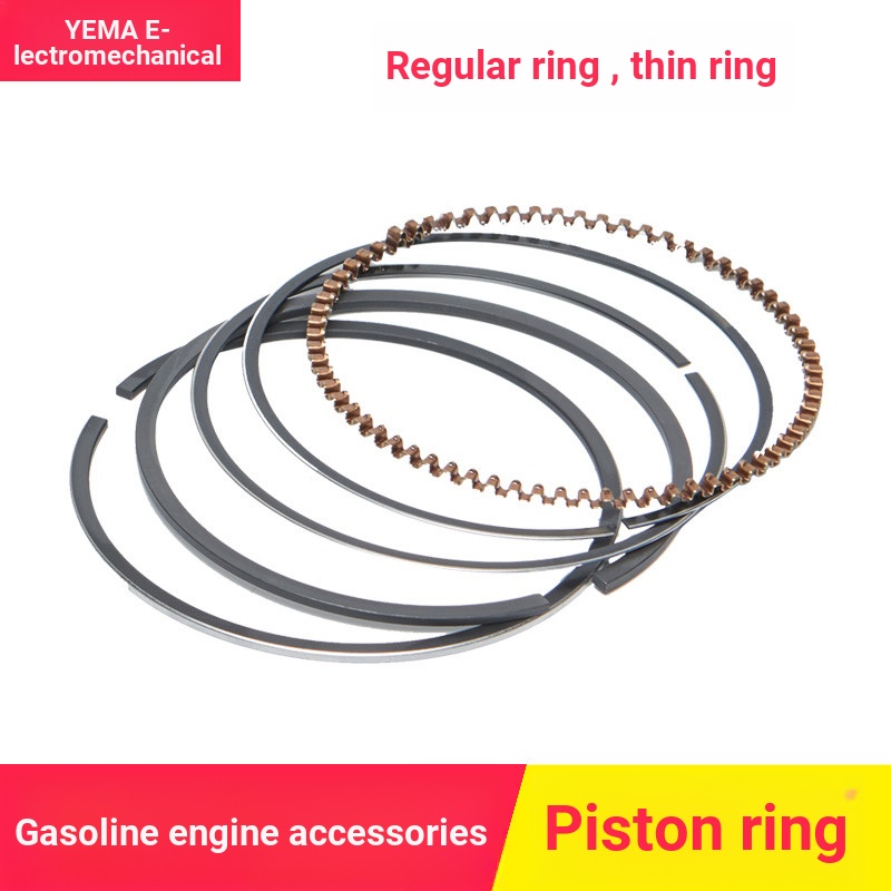 B b.อุปกรณ์เสริมเครื่องกําเนิดไฟฟ้าเครื่องยนต์เบนซิน 168F 170 188 190F 192F GX160 GX390 แหวนลูกสูบแห