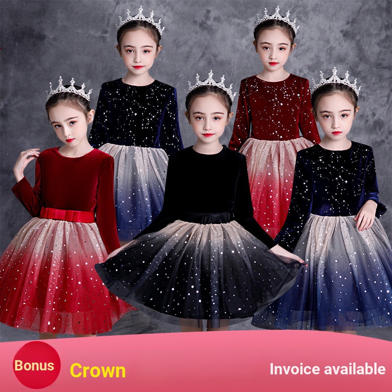 Performance Recitation Stage Performance เครื่องแต่งกายกระโปรง Group เด็กโฮสต์เครื่องแต่งกาย Chorus 