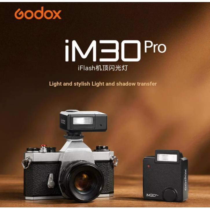Godox iM30pro Mini Flash SLR Micro กล้องเดี่ยวเติมแสงเหมาะสําหรับ Canon r50 Sony zv10 Nikon z30 Rikk
