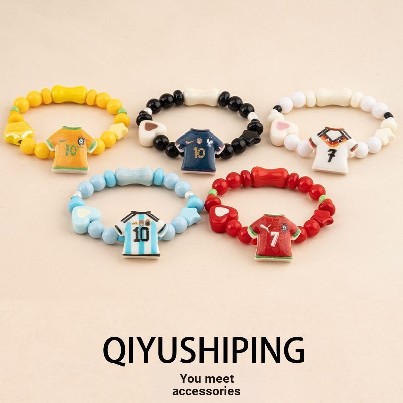 [BB] 2026 World Cup Ball Planet Jersey Bracelet High-value All-match Football ins Bracelet