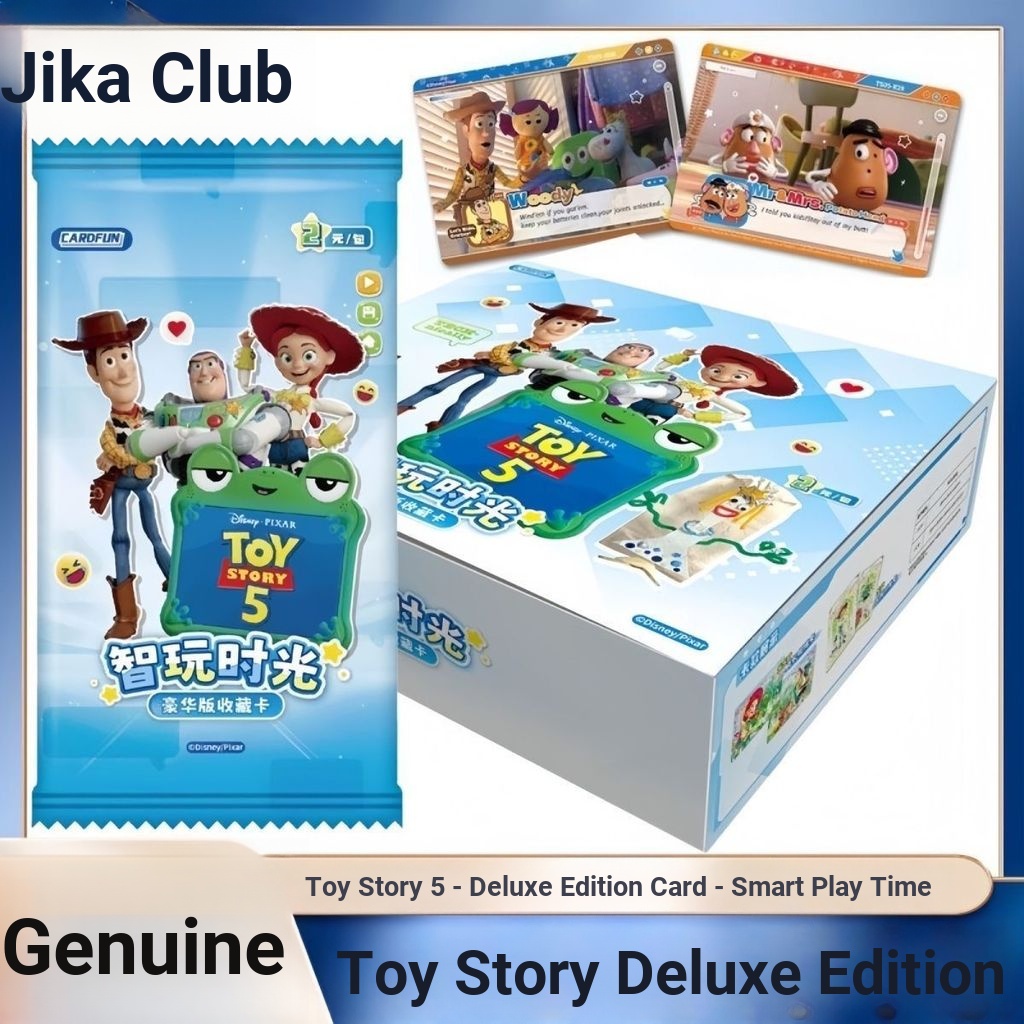 Jikashe Toy Story 5 Card Deluxe Edition Collection Card Smart Play Time สินค้าภาพยนตร์อนิเมะ