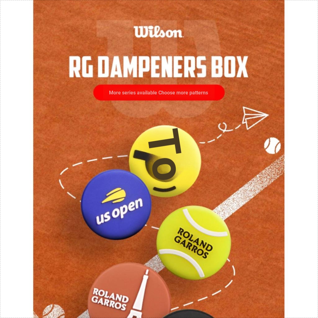 Wilson Wilson 2026 โช้คอัพไม้เทนนิส French Network Co-Branded โช้คอัพมืออาชีพ โช้คอัพจํานวนมาก