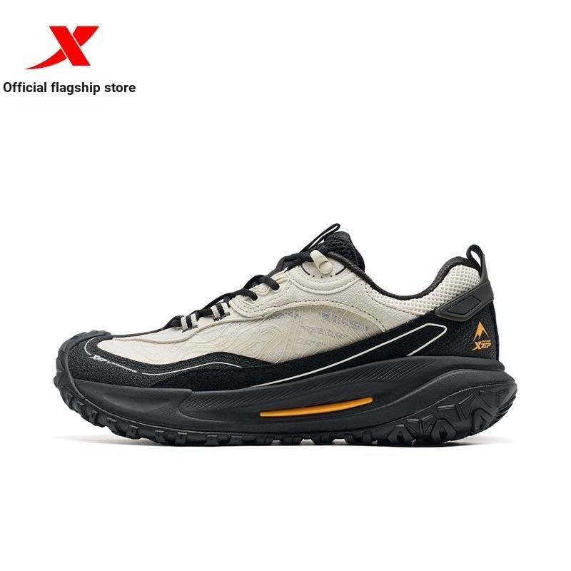 XTEP/Tep Flying Stone 2v2 รองเท้าเดินป่าผู้ชาย กลางแจ้ง 2025 ฤดูใบไม้ร่วง กันลื่น รองเท้าลําลอง