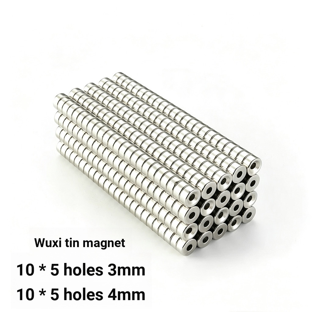 Rare Earth Eternal Magnet Round Strong Magnet with Hole D10X5 Hole 3MM NdFeB Strong Magnet Steel D10