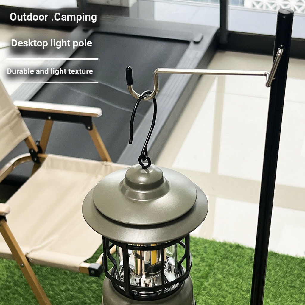 BXO Camping Light Pole แบบพกพาพับกลางแจ้ง Camping Light Stand อลูมิเนียม Camping Light Stand
