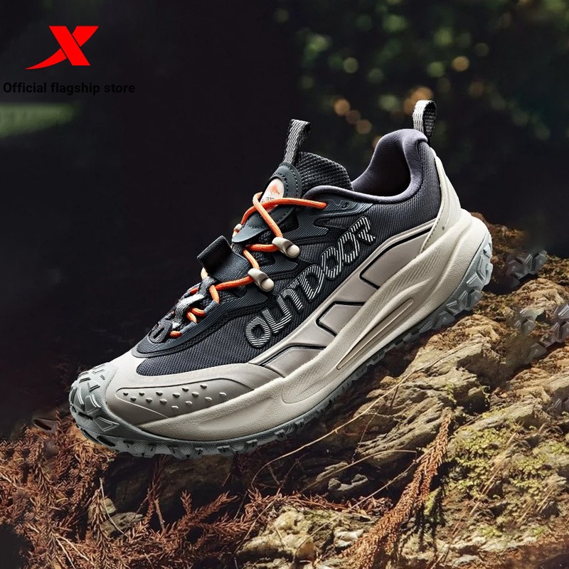 XTEP/Tebu Flying Stone 2.0 รองเท้าผู้ชาย กลางแจ้ง กันลื่น ซับแรงกระแทก เดินป่า ลําลอง
