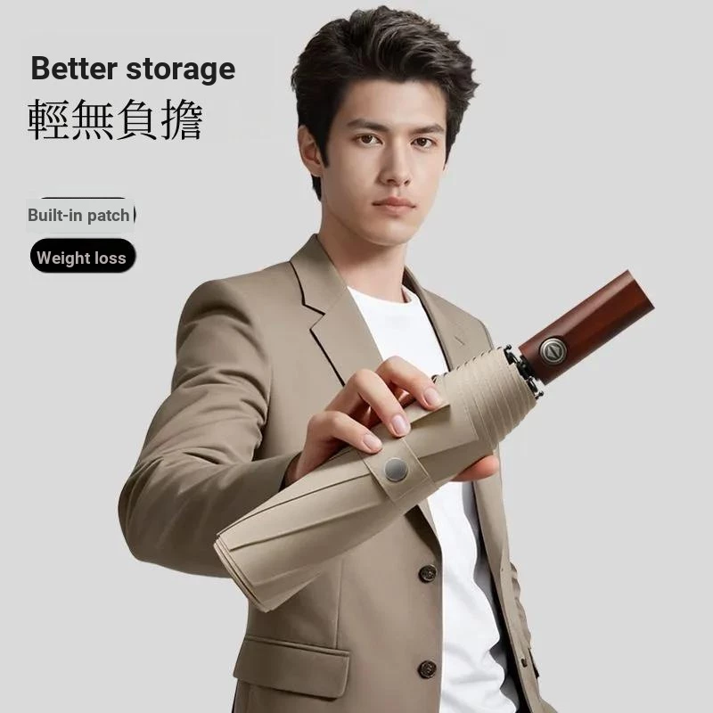 ร่มพับอัตโนมัติขนาดใหญ่ 125 ซม. กันแดดกัน UV thumbnail 7