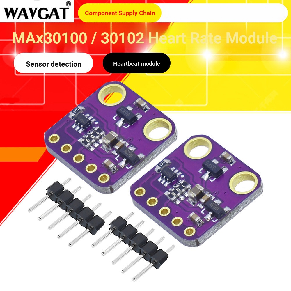 GY-MAX30100 MAX30102 Heartbeat Heart Rate Pulse เลือดออกซิเจนความเข้มข้นการตรวจจับโมดูลเซ็นเซอร์