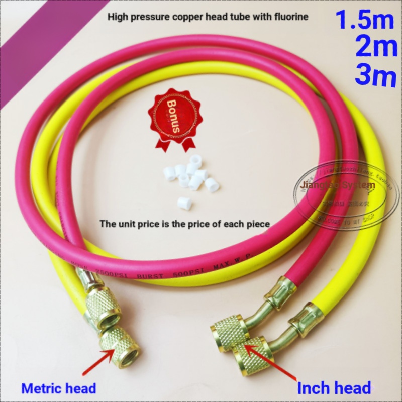 B b.Low ราคา Spike ตู้เย็นเครื่องปรับอากาศฟลูออไรด์สูญญากาศแรงดันสูงป้องกันการระเบิดทองแดงหัวท่อยาว 