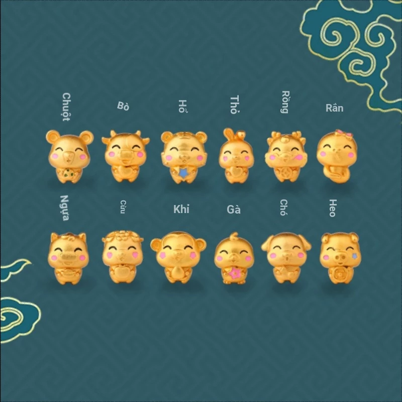 จี้ลูกปัด รูปราศีวัว 12 ราศี อุปกรณ์เสริม สําหรับถักสร้อยข้อมือ DIY