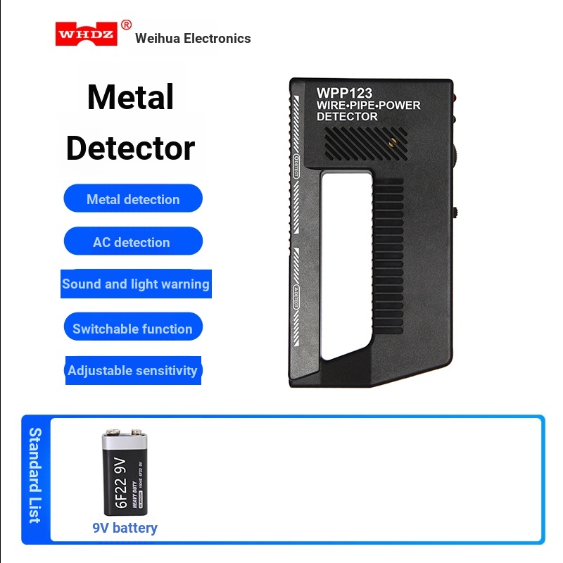 เครื่องทดสอบโลหะแบบใช้มือถือเครื่องตรวจจับโลหะลวด WPP123
