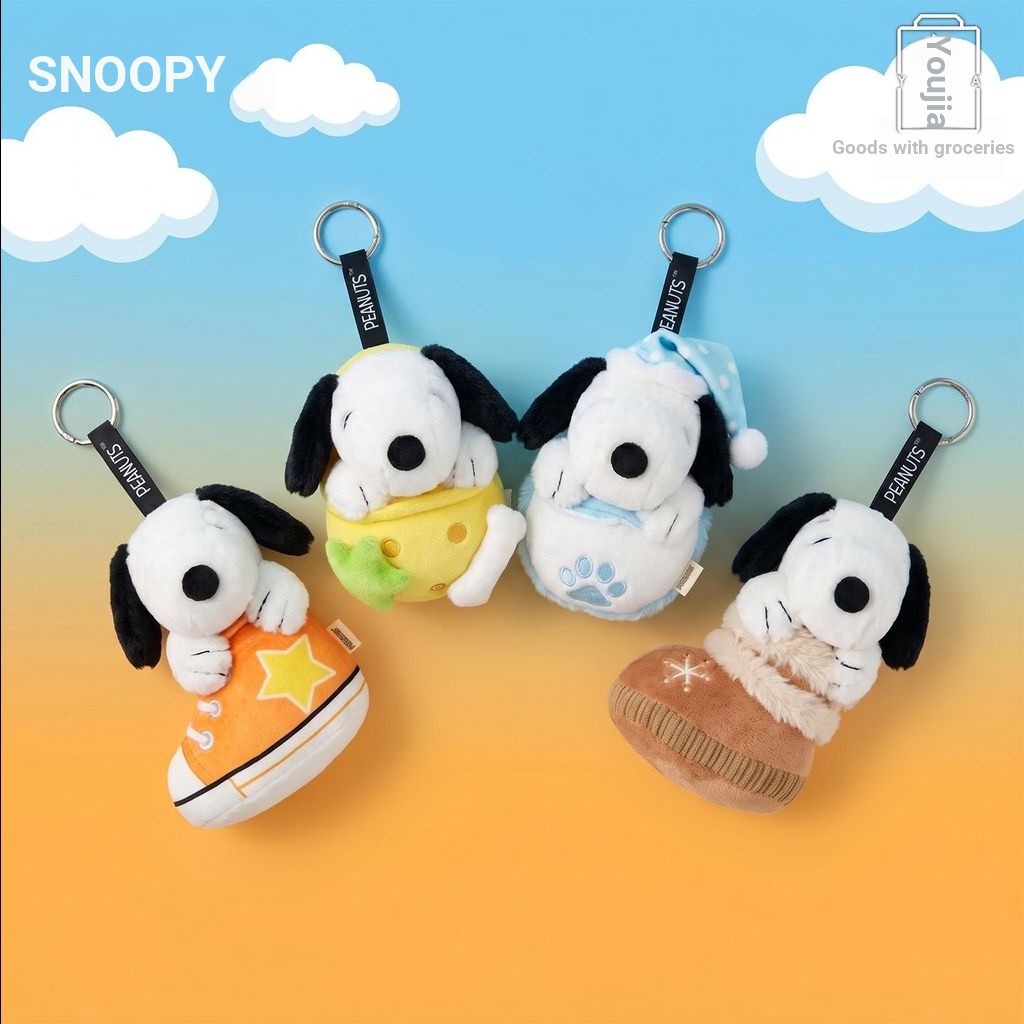 Snoopy Snoopy Chic Cabin ตุ๊กตาจี้ตุ๊กตาการ์ตูนน่ารักของขวัญวันเกิดสาว