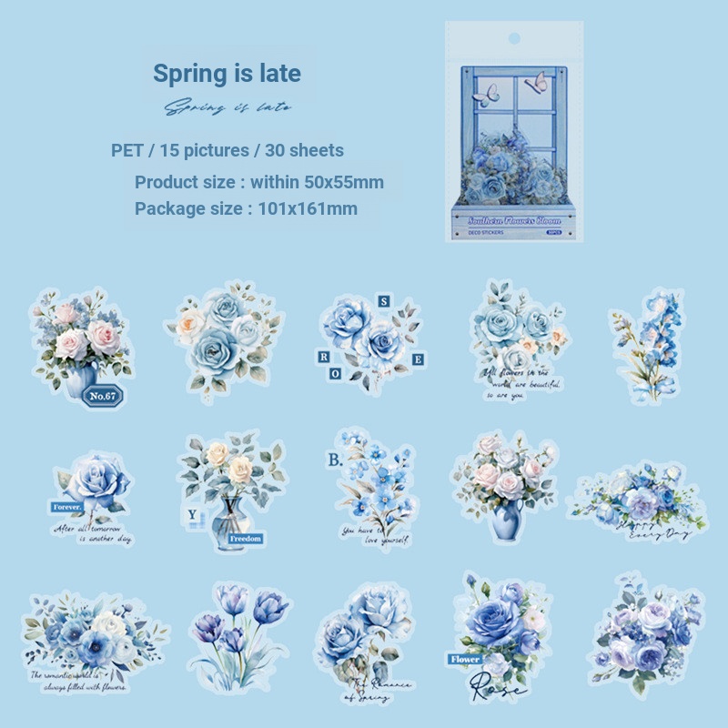 สติ๊กเกอร์แพ็ค South City Flower Period Series Small รูปที่ 7