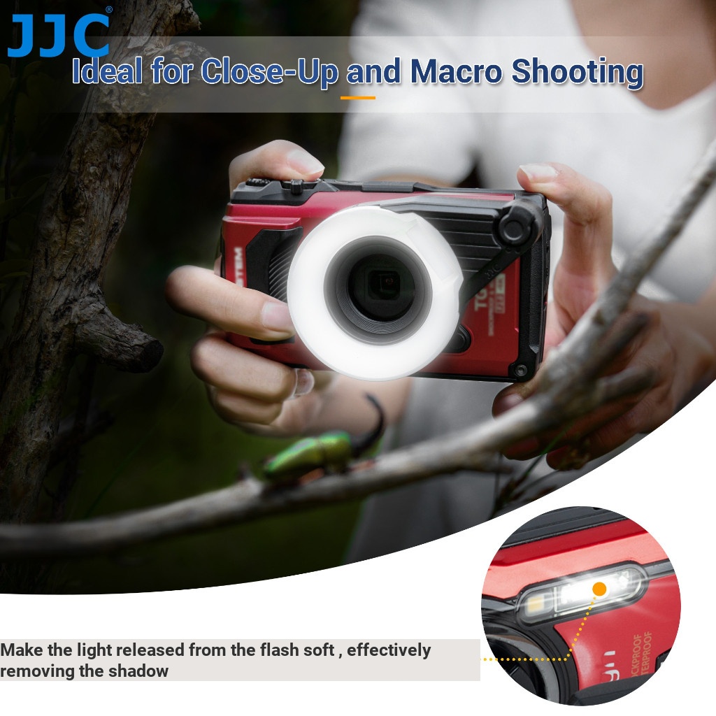 JJC Olympus FD-1 Flash Diffuser กล้อง Olympus TG7 TG6 TG5 TG4 TG3 TG2 TG1