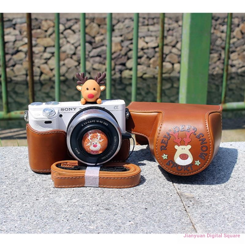 Jianyuan3er [อุปกรณ์เสริมกล้อง] เหมาะสําหรับกระเป๋ากล้อง Canon M50 M200 เคสหนัง M6 รุ่นที่สอง Sony A