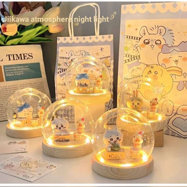 Chikawa chikawa Night Light chikawa Usaki ของขวัญมูลค่าสูงของขวัญห้องนอนโคมไฟตั้งโต๊ะขนาดเล็กโคมไฟข้างเตียงบรรยากาศ
