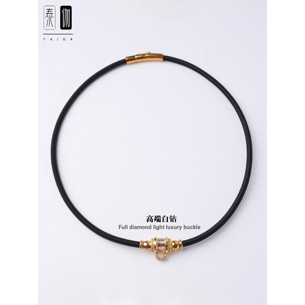 Taiga Thailand Amulet Chain Amulet Rope Silicone Latex Elastic Diamond Buckle Adjustment Tangka Rope