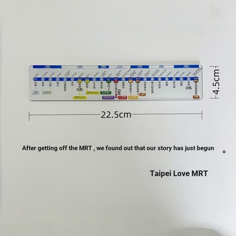 สติ๊กเกอร์ติดตู้เย็น สติ๊กเกอร์ติดตู้เย็นไต้หวัน Kaohsiung Hualien Taipei MRT แผนที่ป้ายของที่ระลึกแ