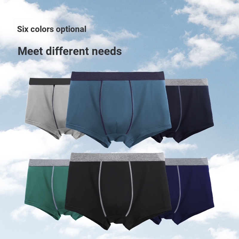ชุดชั้นในชายขนาดใหญ่ Modal Cotton Boxer Youth Boxer กางเกงกีฬาขาสั้น