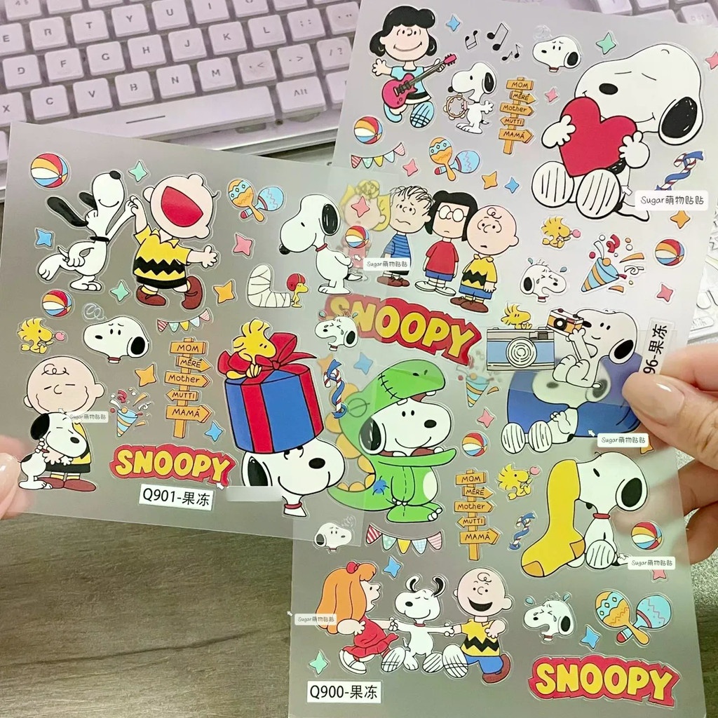 Peanuts Snoopy Stickers กันน้ํา diy Handbook โทรศัพท์มือถือ คอมพิวเตอร์ แท็บเล็ต สติ๊กเกอร์ตกแต่ง