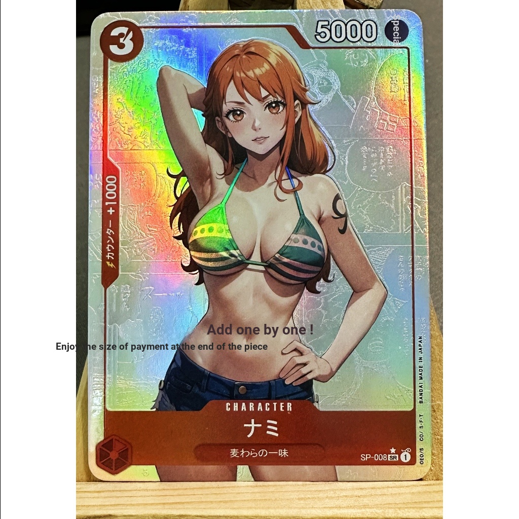 การ์ดวันพีซ opcg อะนิเมะ Nami DIY คอลเลกชันการ์ด