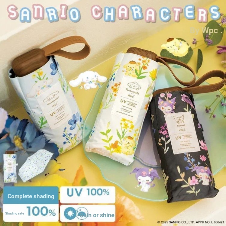 SPORT SUN แนะนํา ร่มญี่ปุ่น Wpc แบรนด์ร่วม Sanrio ร่มไวนิลน้ําหนักเบา ป้องกันรังสีอัลตราไวโอเลต