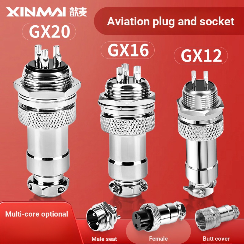 Xin Mai Aviation Plug GX16 Aviation Socket Connector GX12-3 Core 4 Core 5 Core 6 Core 7 Core Plug So