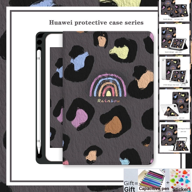 เคสป้องกันพร้อมที่วางปากกาสําหรับ Huawei MediaPad M5 M6 Pro T5 10.1 นิ้ว MatePad Air 11.5S SE 11 นิ้