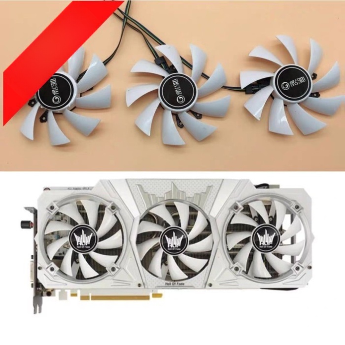 GTX1060 1070 1080ti Hall of Fame GTX1060 พัดลมระบายความร้อนการ์ดกราฟิก