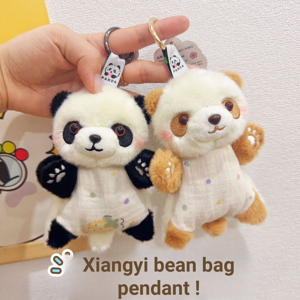 Plus Plush Panda Bean Bag จี้สัตว์ Series ตุ๊กตา Decompression โต๊ะเล็กรองรับ Bean Bag ตุ๊กตา Huahua
