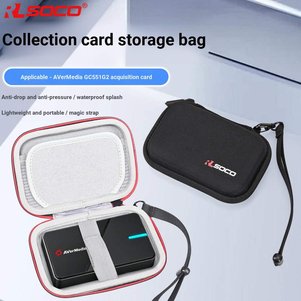 เหมาะสําหรับ AVerMedia GC551G2 Capture Card Storage Bag Live Game Collector Protective Case Hard She
